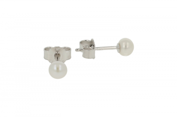 Sundrops Pearls | Ear Studs White Gold | Pearl