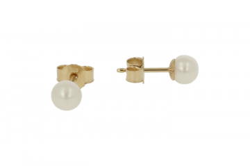 Sundrops Pearls | Ear Studs Yellow Gold | Pearl 5- 5.5mm