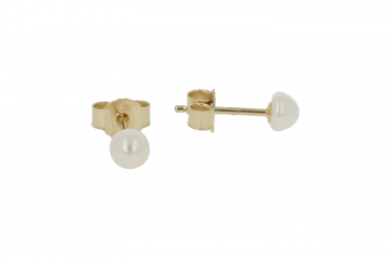 Sundrops Pearls | Ear Studs Yellow Gold | Pearl