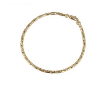 DOT | YELLOW GOLD BRACELET |WHEAT LINK