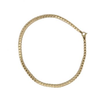 DOT | YELLOW GOLD BRACELET BOX LINK | 18CM