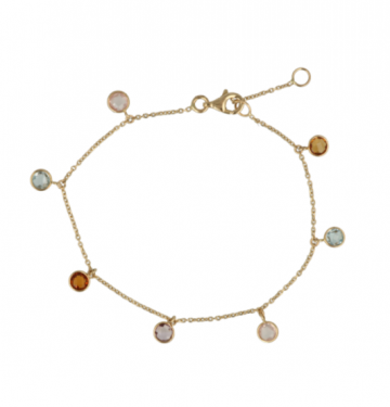 Sundrops | Bracelet Yellow Gold | Multicolor