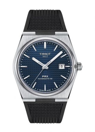 Tissot PRX Powermatic 80 Blue| Black Rubber | 40mm | T137.407.17.041.00