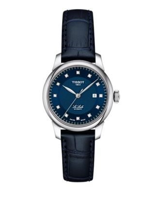 Le Locle Automatic Blue/Diamonds/Blue Leather 29mm