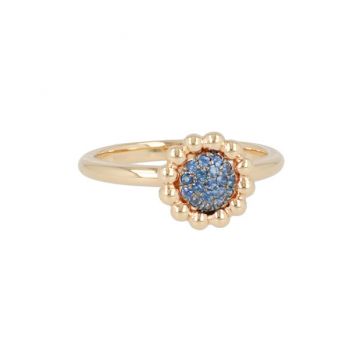 Yeva | Ring Pink Gold | Blue Sapphire