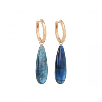 Varivello earrings Fine Large Pink gold | Kyanite