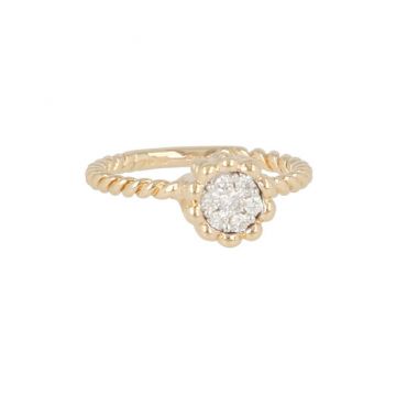 IVY ring Round met Diamant