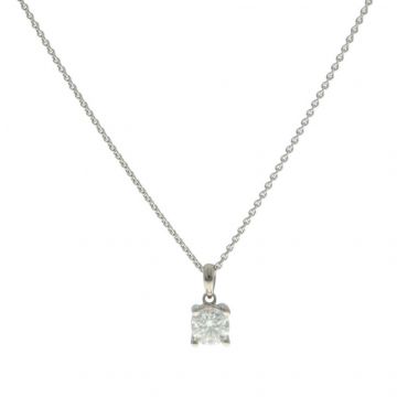 W | Diamond Pendant White Gold | 0.74ct