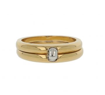 DOT | Double Finger Ring 18 Carat| Bicolor