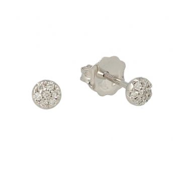 Yeva | Ear studs White Gold | Diamond