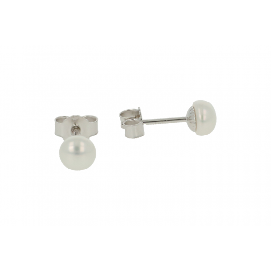 Sundrops Pearls | Ear Studs White Gold | Pearl 5.5mm