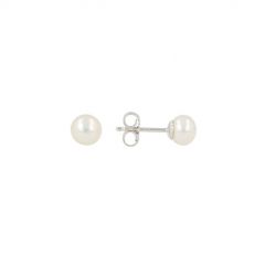 Sundrops | Ear Studs White Gold | Pearl