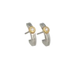 Lux | Earring Two-Tone | Diamonds