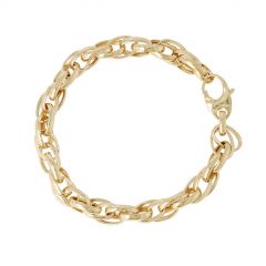 Be | Bracelet Yellow Gold | Double Anchor