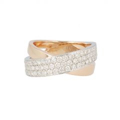 Be | Ring Bicolor | Diamond Pavé