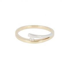 Bi Color ring met diamant