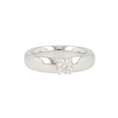 Lux | Ring White Gold | Diamond 0,40ct