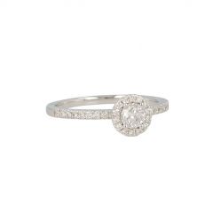 Lux | Ring White Gold | Diamonds 0.50ct