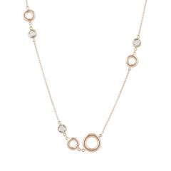 Sundrops | Necklace 14 Carat Pink gold | Green Amethyst