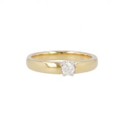 W | Diamond Alliance Ring Yellow Gold | 0.15ct