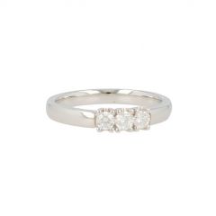 W | Diamond Alliance Ring White Gold | 3 x 0.10ct