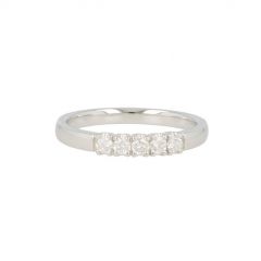 W | Diamond Alliance Ring White Gold | 5 x 0.05ct