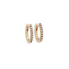 Varivello Earrings |Champagne Bruin Diamond | Pinkgold
