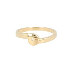 KEK | Ring 14 Carat Yellow gold | Violet 0.01ct