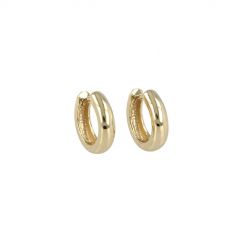Be | Earrings 14 Carat Yellow gold | Ø14 mm