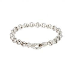 Be | Bracelet 14 Carat White Gold | Jasseron & Eye