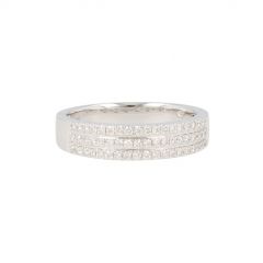 Be | Ring White Gold | Diamond Banen