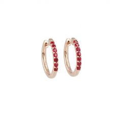 Yeva | Earrings Pink Gold | Ruby