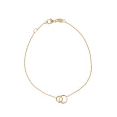 Dot | Bracelet Yellow Gold | Intertwined Rings
