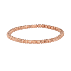Flex Armband 4mm Dubbel Ton 18kt Roségoud