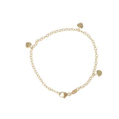 KEK | Bracelet 14 carat Yellow gold | Hearts
