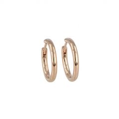 Be | Earrings 14 Carat Pink gold | Ø20 mm