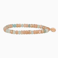 BRON | Reflex Bracelet | Brown Moonstone - Aquamarine