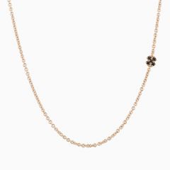 Bron | Joy Pinkgold Necklace | Diamond & Black Sapphire