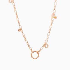 BRON | Joy Pink Gold Necklace | Diamonds & Sapphires