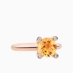 BRON | Phlox Ring | Citrine & Diamonds
