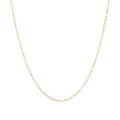 Dot | Necklace Yellow Gold | Figaro