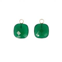 Varivello Pendants | Green Agate | 13 x 13 mm