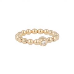 Sundrops | Flex Ring Pink gold | Diamond