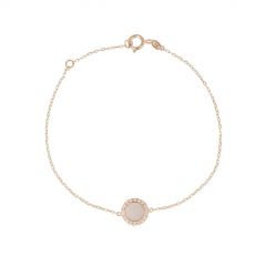 Sundrops | Bracelet 14 Carat Pink Gold | Diamond Pink Mother Of Pearl