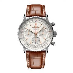 Breitling Navitimer B01 Chronograph Silver  Leather  41mm