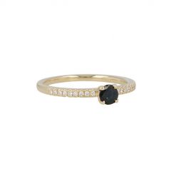 YEVA | Ring 14 Carat Yellow Gold | Sapphire Diamond