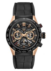 TAG Heuer Carrera Calibre Heuer 02 Black Rose Gold | 45mm