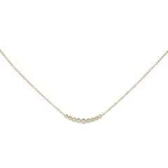 Lux | Necklace YellowGold | Diamond 0,34ct
