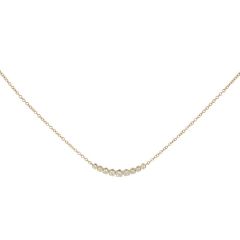 Lux | Necklace YellowGold | Diamond 0,34ct