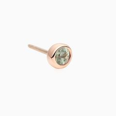BRON | Confetti Earstud Gold | Petrol Sapphire